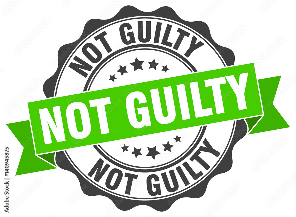 Fototapeta premium not guilty stamp. sign. seal