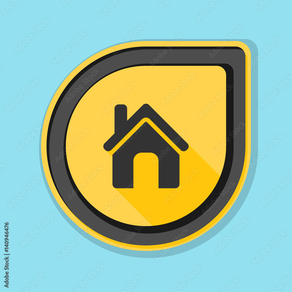 Home button icon illustration Home button icon illustration