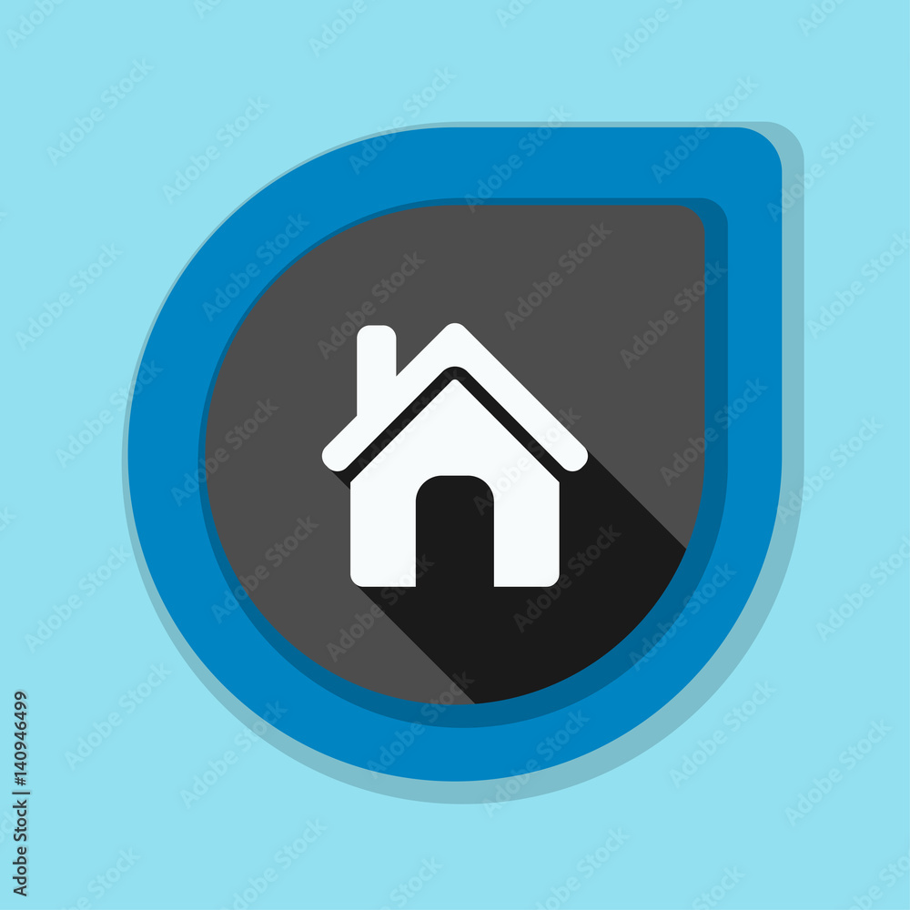 Home button icon illustration Home button icon illustration