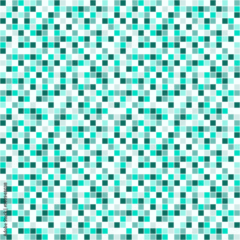 Fototapeta premium Seamless vector pattern with squares. Simple checkered graphic design. drawn background with little decorative elements. Print for wrapping, web backgrounds, fabric, decor, surface