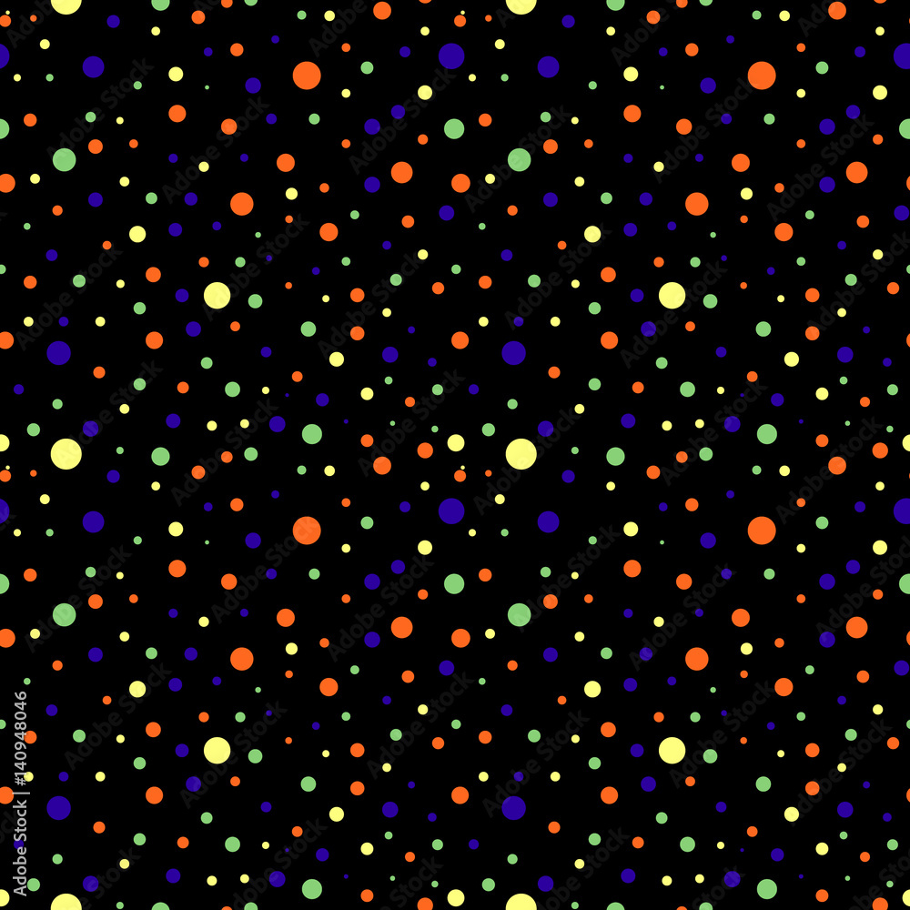 Seamless vector pattern with dots. Simple graphic design. Dotted colorful drawn background with little decorative elements. Print for wrapping, web backgrounds, fabric, decor, surface Seamless vector pattern with dots. Simple graphic design. Dotted colorful drawn background with little decorative elements. Print for wrapping, web backgrounds, fabric, decor, surface