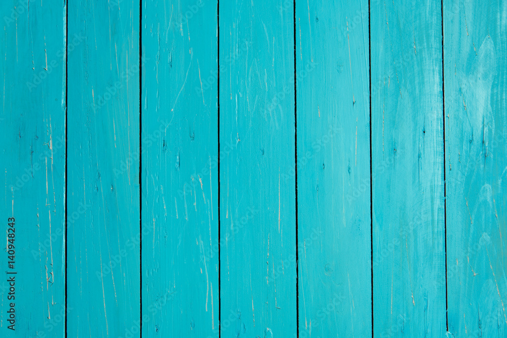 Obraz premium blue wood panel background