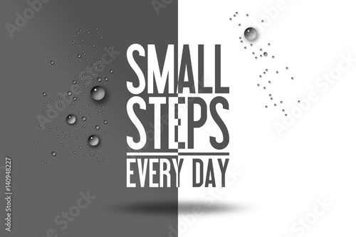 Small Steps Every Day Workout Werben Werbung Sport Fitness Abnehmen