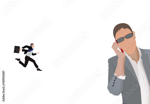 persona che chiame e uno che corre