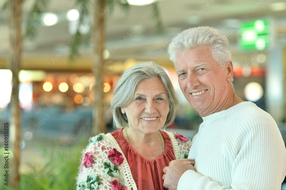 Happy elderly couple embracing Happy elderly couple embracing