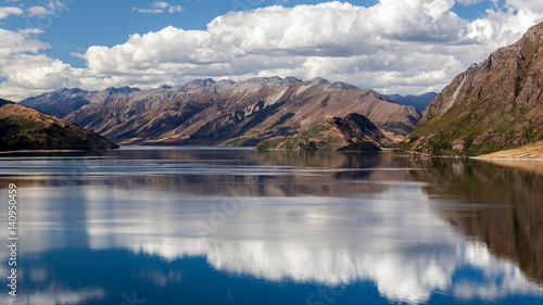 Scenic View of lake Hawea