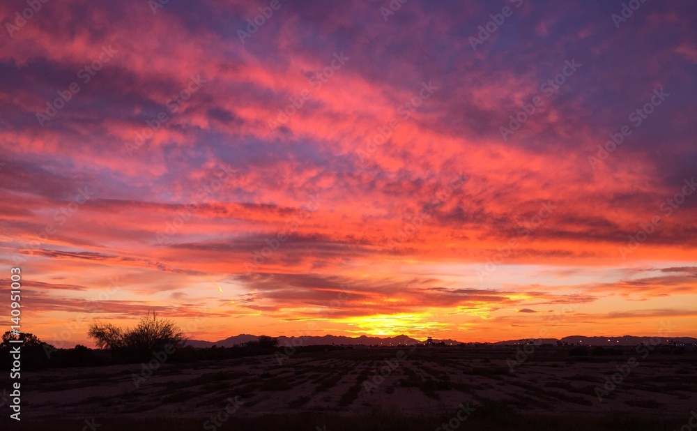 Arizona sunset sky