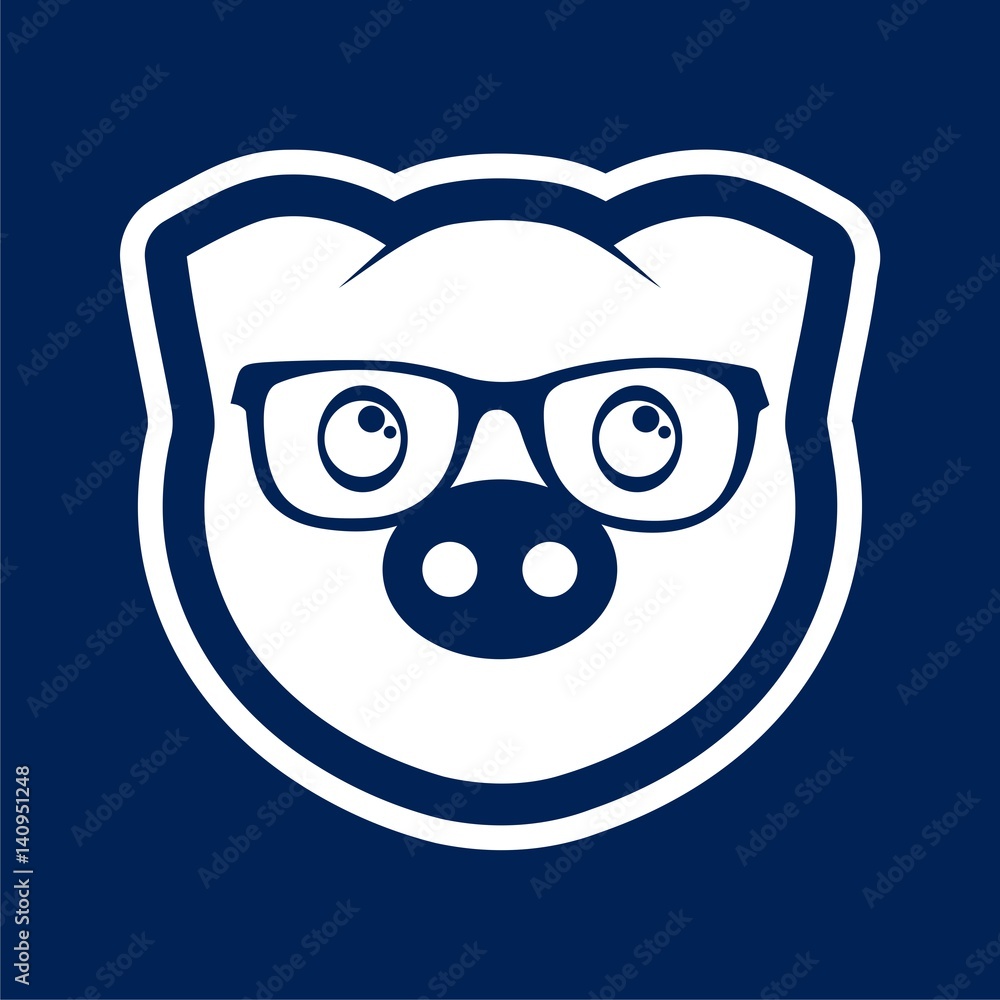 Vector pig icon - Illustration Vector pig icon - Illustration