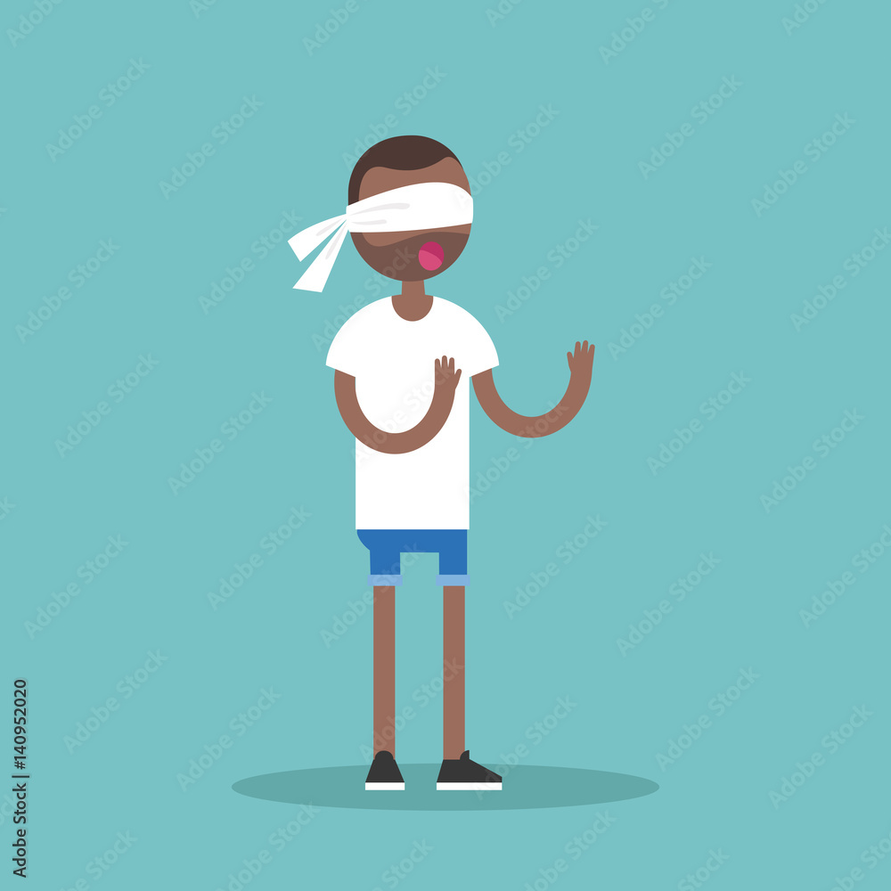 Blindfolded Person Vector & Photo (Free Trial)