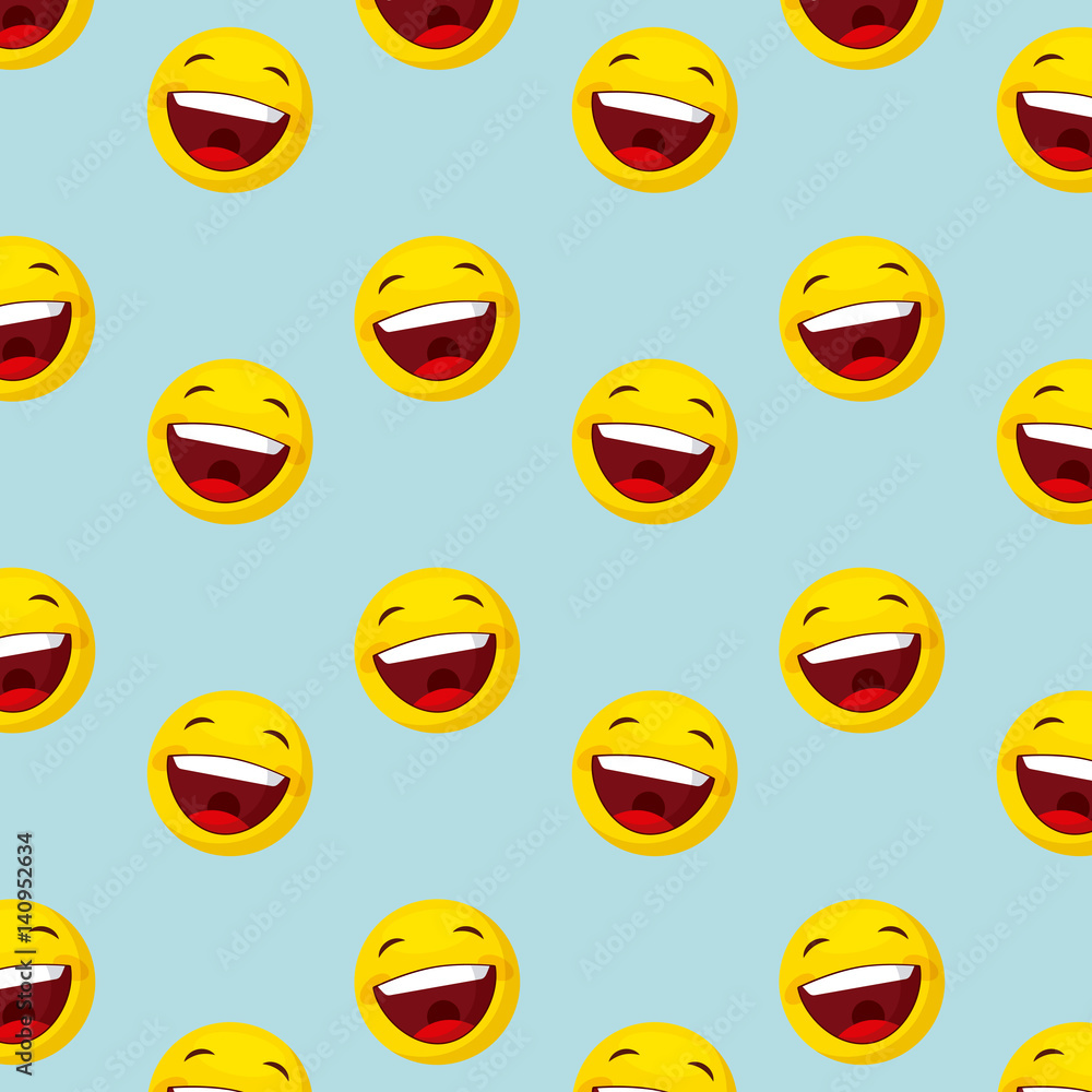 Fototapeta premium happy faces background. colorful design. vector illustration