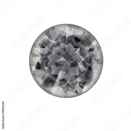 Isolated jewel flat icon on white background. diamond symbol. gemstone symbol