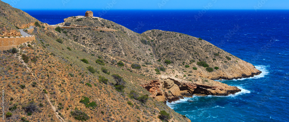 Summer sea coast landscape (Spain).