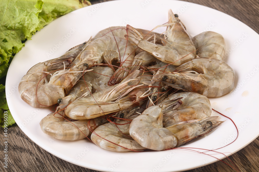Raw king prawn Raw king prawn