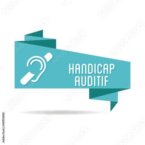 Logo handicap auditif.