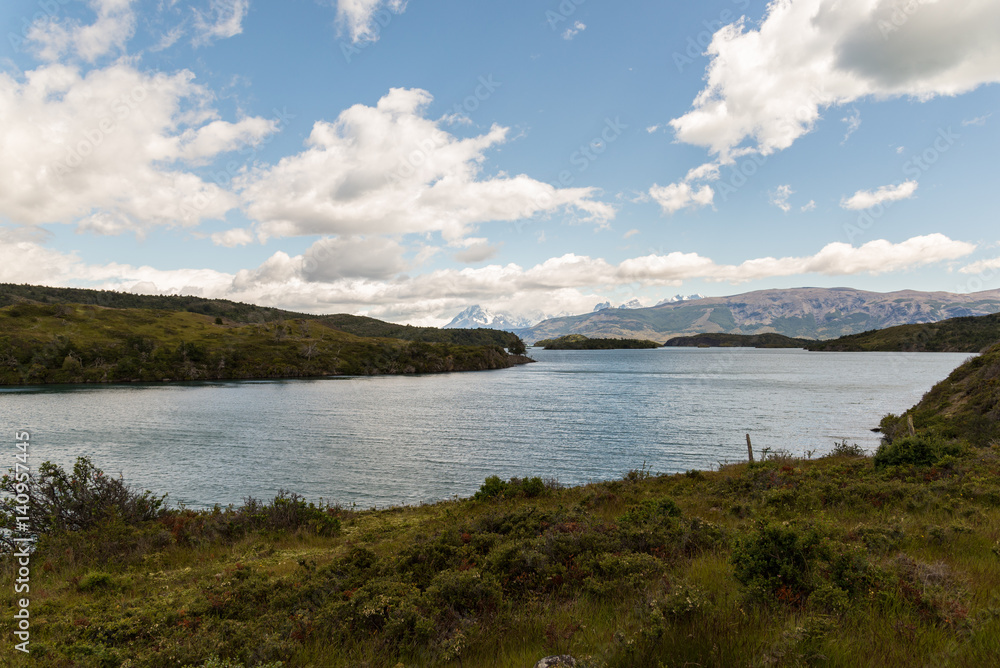 Lake in Torres del Paine National Park in Chile