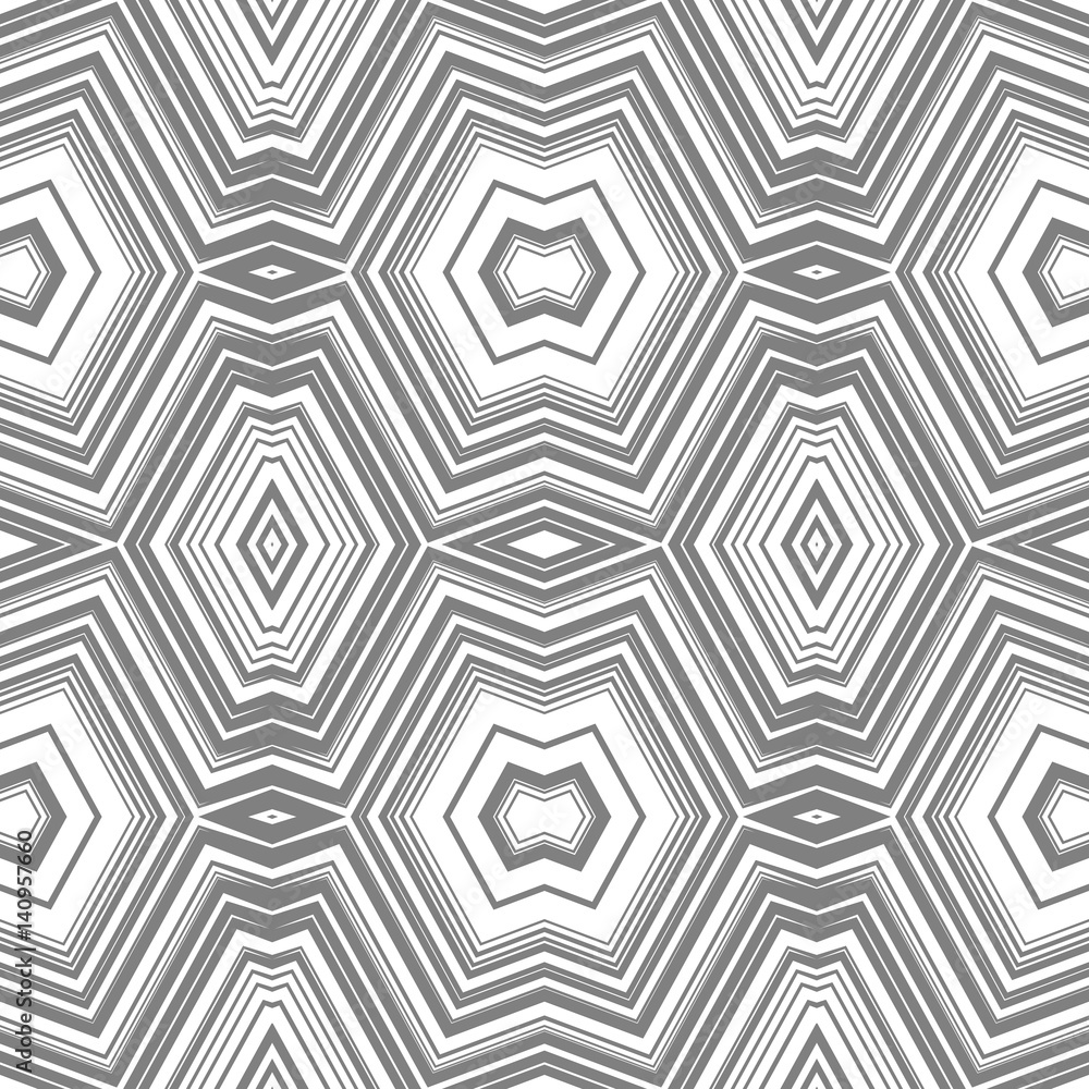 Abstract seamless pattern with lots of angular elements.