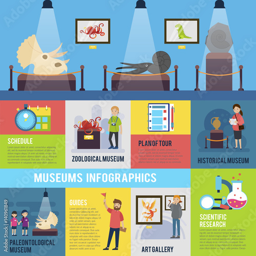 Colorful Excursion Infographic Concept
