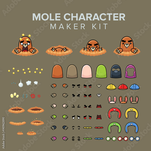 mole character maker kit