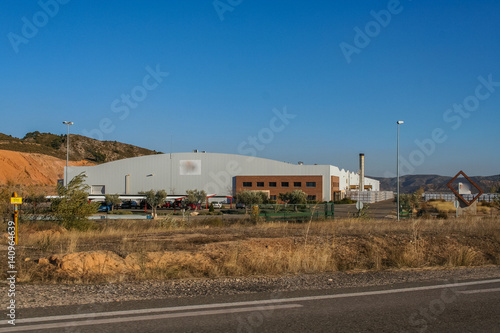 Clinker plant in Alcorisa is a municipality of Spain in the province of Teruel, in the Autonomous community of Aragon. The municipality is a part of the district of Bajo Aragon. November 2007.