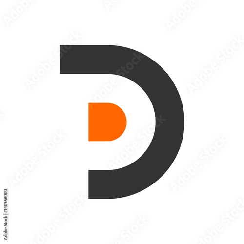 p and d logotype. logo template. icon template. vector eps 8.