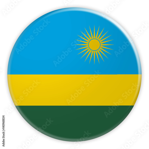 Rwanda Flag Button, News Concept Badge, 3d illustration on white background Free Download Rwanda Flag Button, News Concept Badge, 3d illustration on white background - GFXLoad
