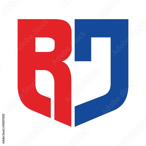 r and j logo vector