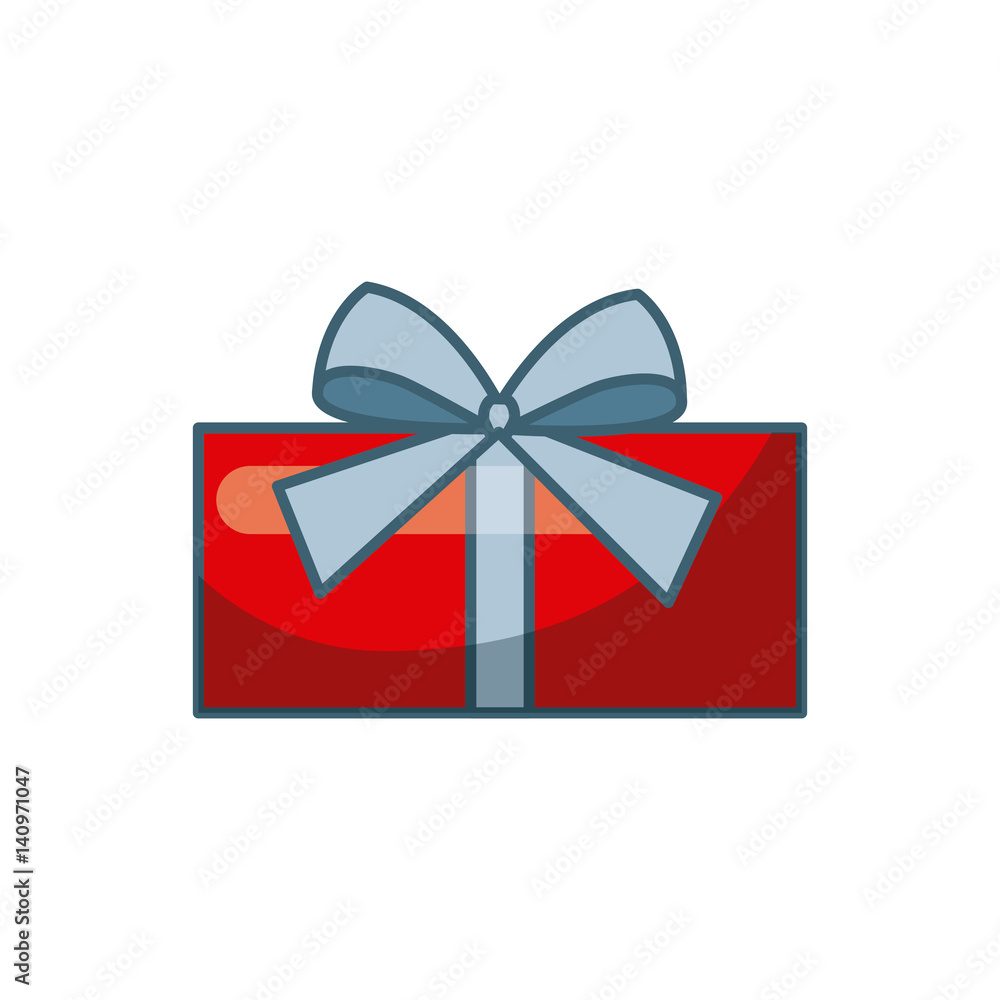 gift box icon over white background. colorful design. vector illustration gift box icon over white background. colorful design. vector illustration