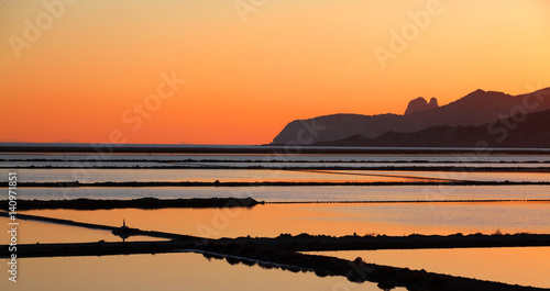 Foto Sunset on saltworks of Ibiza