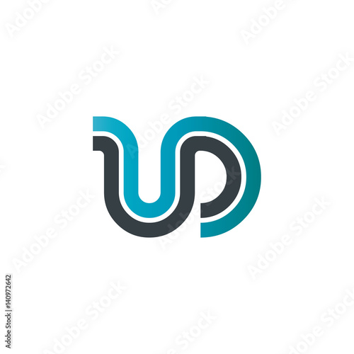 Initial Letter UD Linked Design Logo