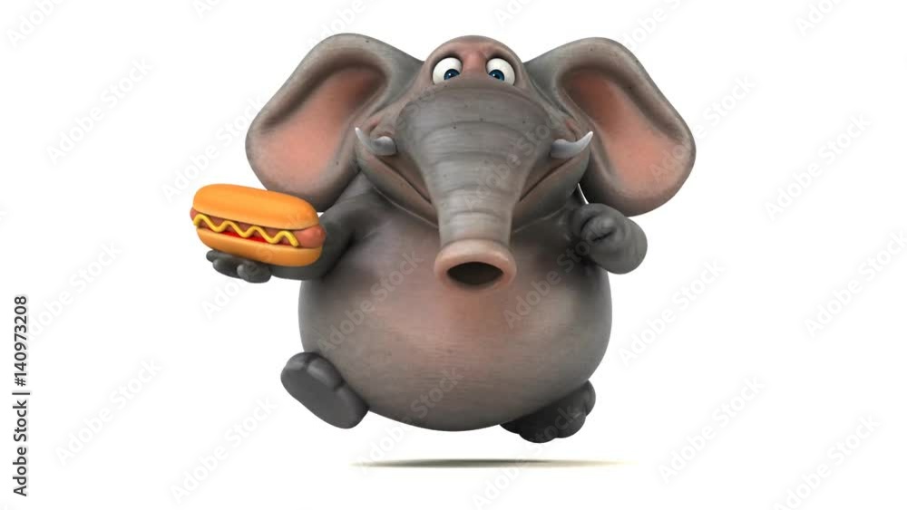 Fun elephant - 3D Animation Fun elephant - 3D Animation
