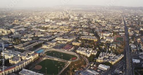 Wallpaper Mural Aerial view, Los Angeles cityscape Torontodigital.ca