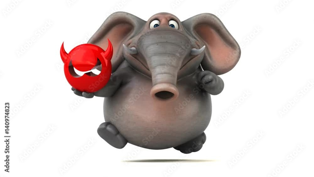 Fun elephant - 3D Animation Fun elephant - 3D Animation
