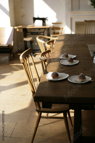 Table and chairs photo