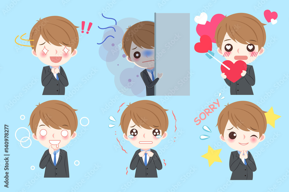 cartoon business man cartoon business man