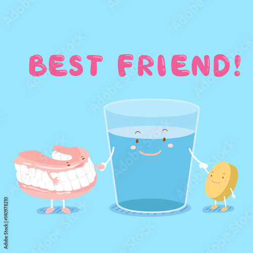cute cartoon denture