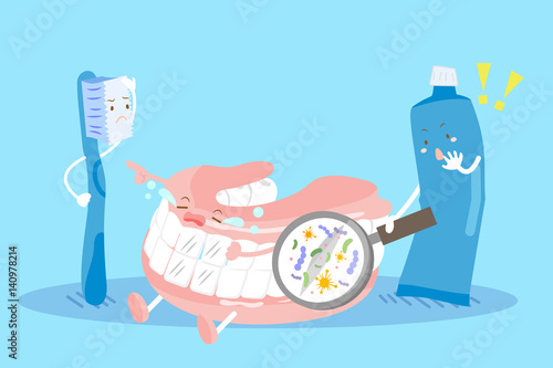 cute cartoon denture