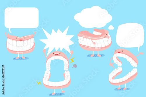 cute cartoon denture