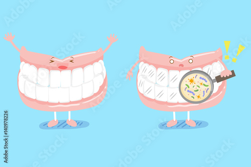 cute cartoon denture