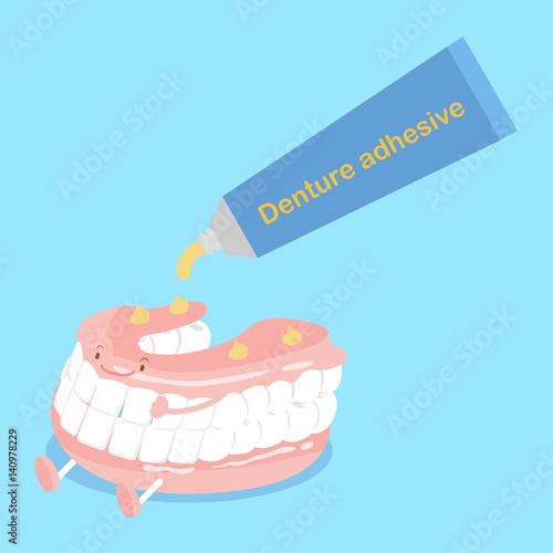 cute cartoon denture