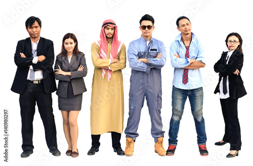 Variety worker,engineer,arabian man,businessman, businesswoman, secretary, salesman,etc.On a Isolated,white background