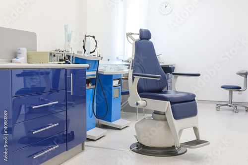 Interior of a dentist s office and special equipment