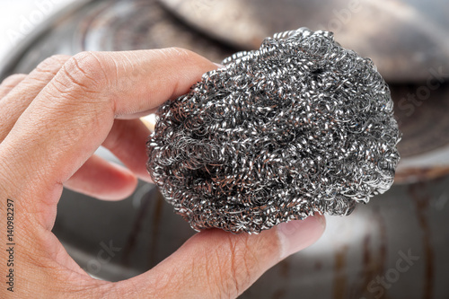 Canvastavla stainless steel scrubber, scouring pad for dish washing