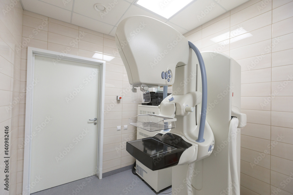 Modern mammography x-ray machine in laboratory for screening breast cancer Modern mammography x-ray machine in laboratory for screening breast cancer