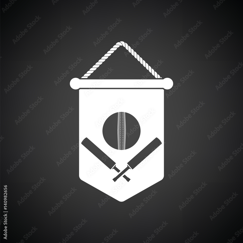 Cricket shield emblem icon