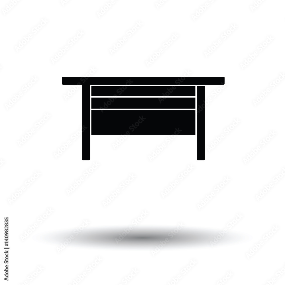 Boss office table icon Boss office table icon