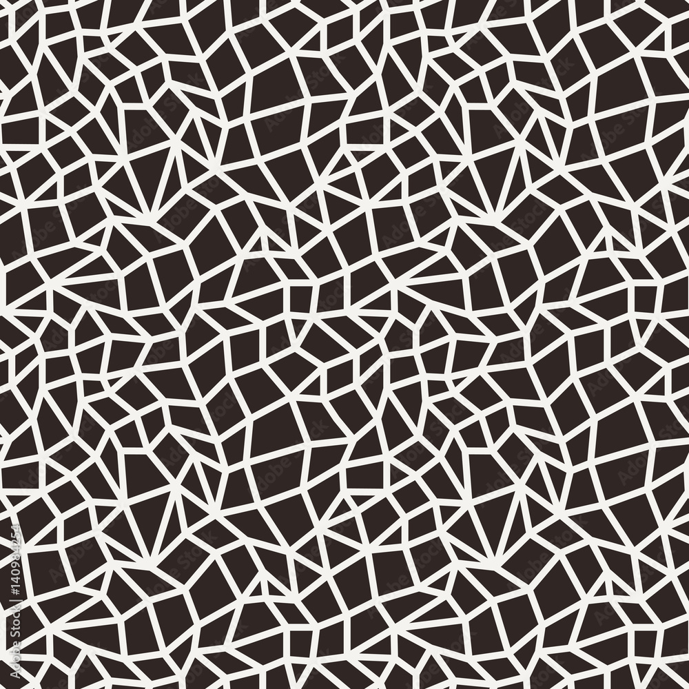 Obraz premium Outline polygon seamless pattern.