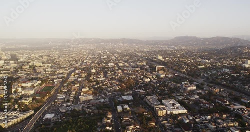 Wallpaper Mural Wide aerial shot, Los Angeles cityscape Torontodigital.ca