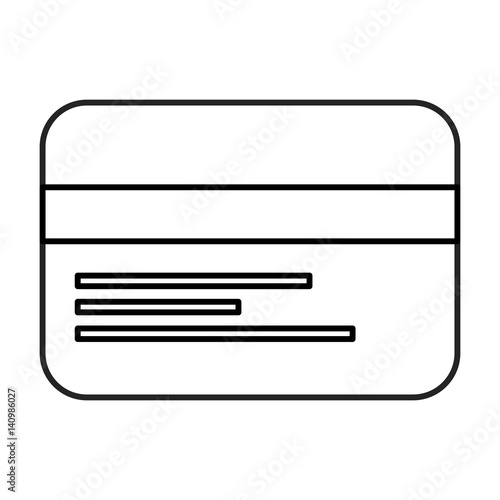 credit card icon over white background. vector illustration
