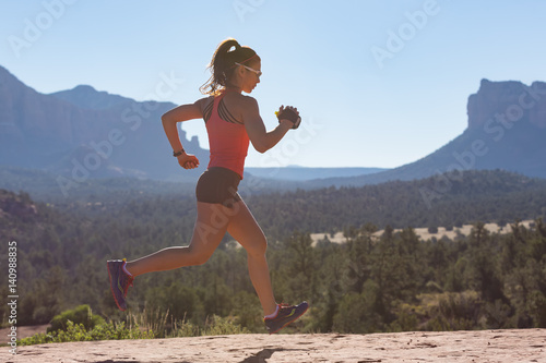 Woman Running Outdoors