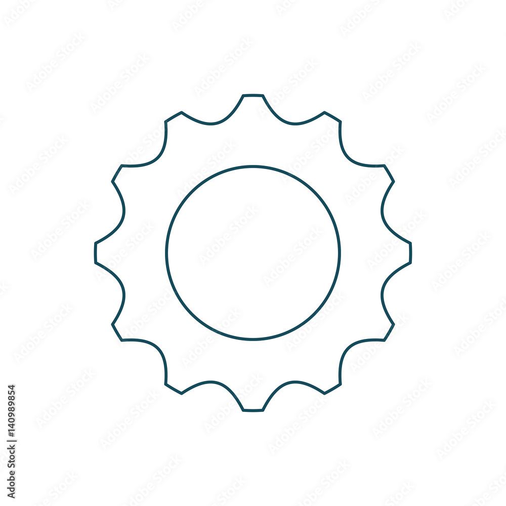 gear wheel icon over white background. vector illustration gear wheel icon over white background. vector illustration